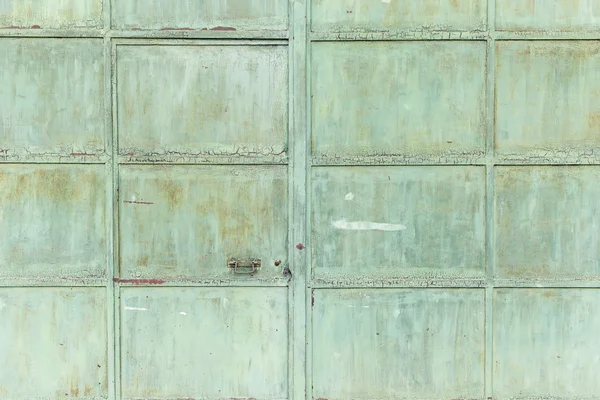 Puerta verde oxidada — Foto de Stock