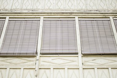 Windows with shutters clipart