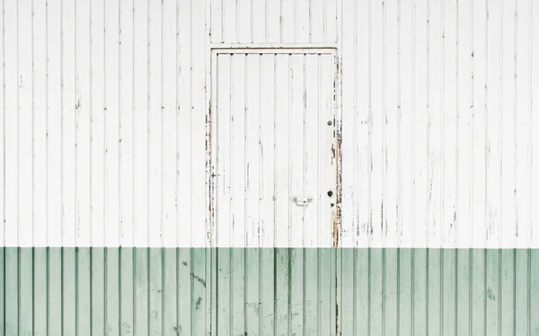 Pared verde metal — Foto de Stock