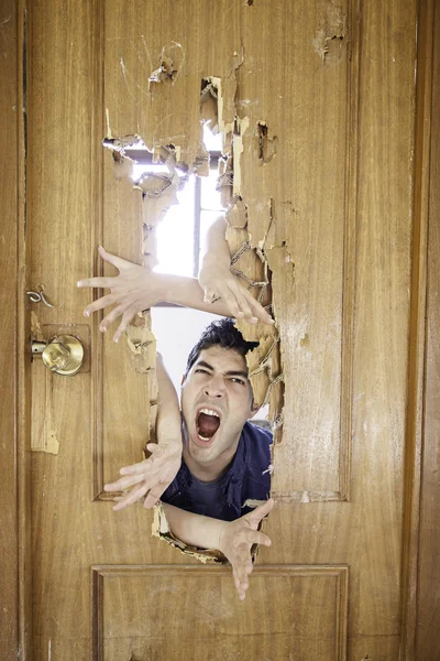 Man shouting attacked — Stock Photo, Image