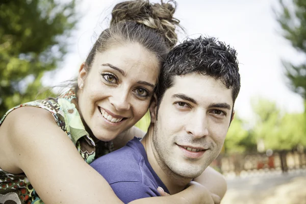 Happy couple boyfriends — Stockfoto