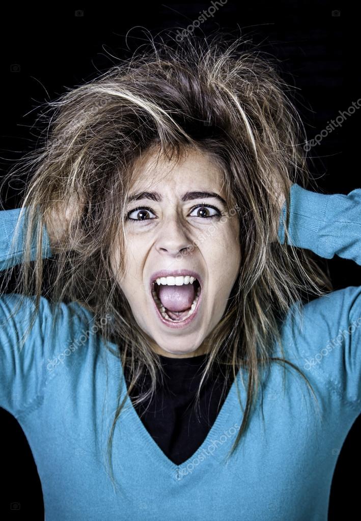 Crazy woman screaming Stock Photo by ©celiafoto 77275520