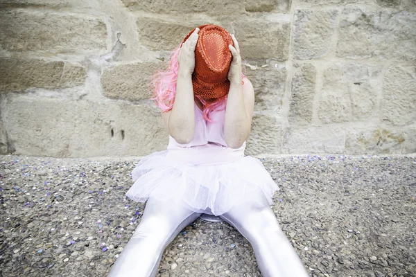 Fiesta de mujer borracha — Foto de Stock