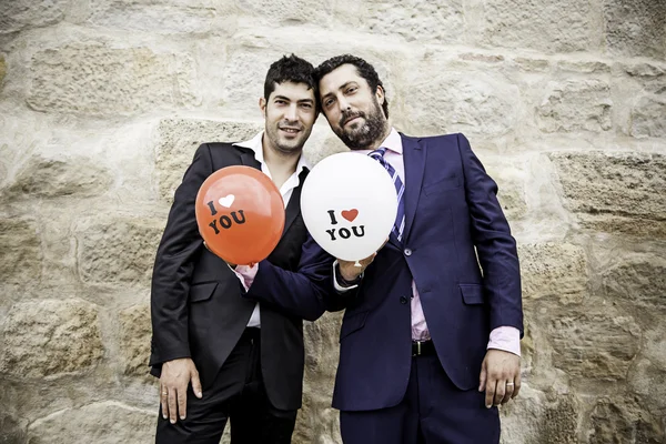 Gay pareja en amor — Foto de Stock