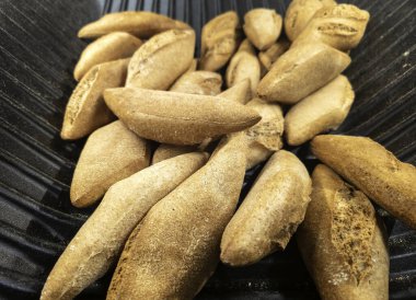 Esnaf fırınının detayları, sağlıklı günlük yiyecekler.