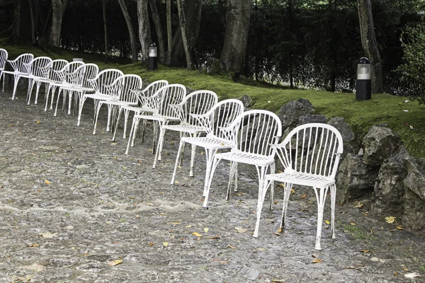 Metal bar chairs — Stock Photo, Image