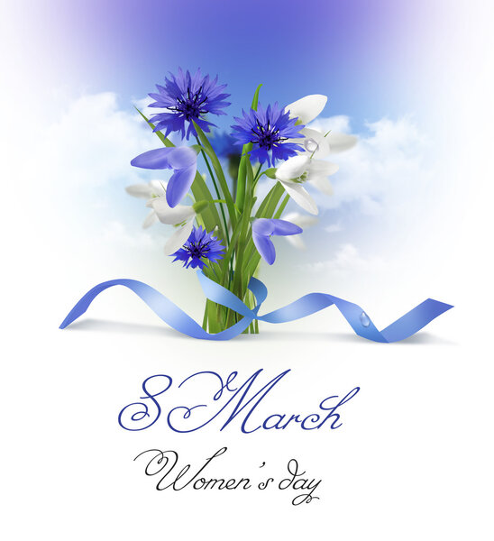 Bouquet of snowdrops