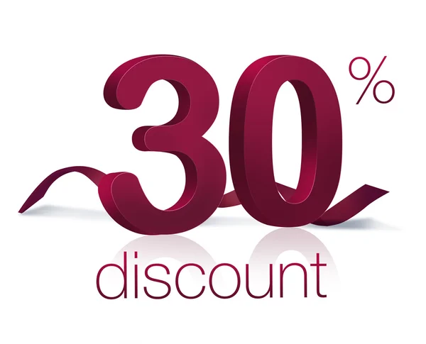 Discount 30 percent — Stock Photo, Image