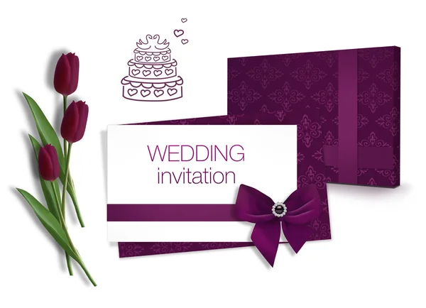 Hochzeits-Einladung — Stockfoto