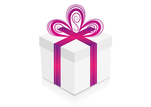 Cadeau avec ruban — Image vectorielle