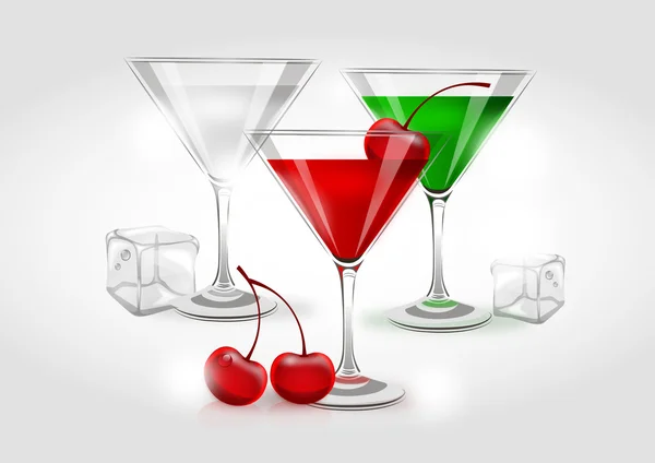 Vidrio Martini — Vector de stock