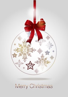 Yeni yıl kartı ile Noel süslemeleri imge