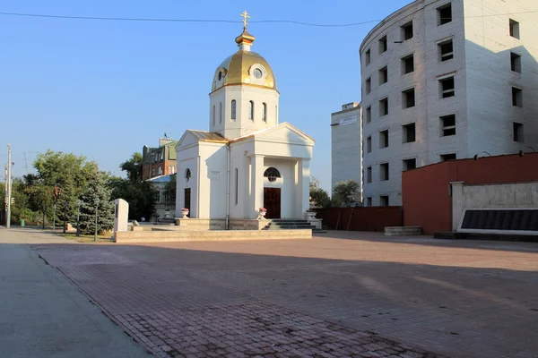 Samara, Ryssland - 15 augusti, 2014: kapell. Kapellet i Sama Stockbild