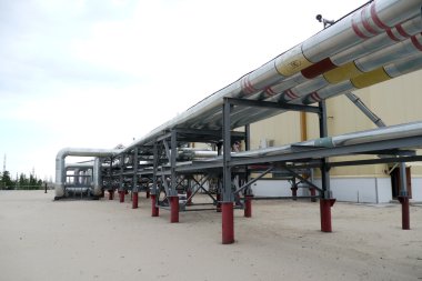 Rusya, nadym - 6 Haziran 2011: şirketi gazprom novy ureng içinde