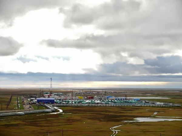 RUSSIE, NADYM - 5 septembre 2007 : Corporation GAZPROM à Novy — Photo