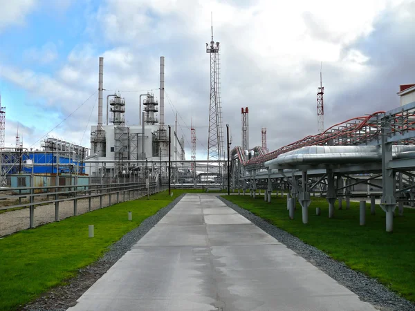 RUSSIA, NADYM - 5 September 2007: Corporation GAZPROM di Novy — Stok Foto