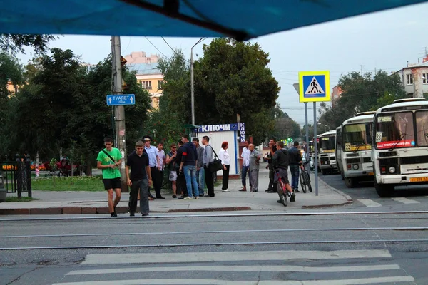 Samara, russland - 21. august 2014: die verhaftung von kriminellen. a — Stockfoto