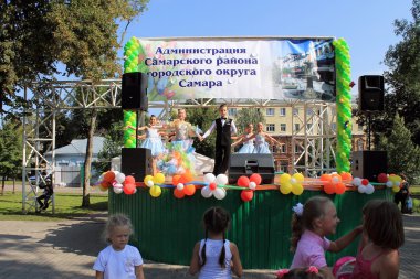 Samara, Rusya - 24 Ağustos 2014: müzik performansını