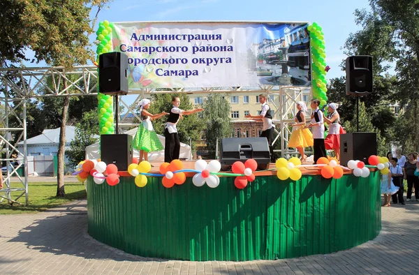 Samara, Rússia - 24 de agosto de 2014: a performance musical do — Fotografia de Stock