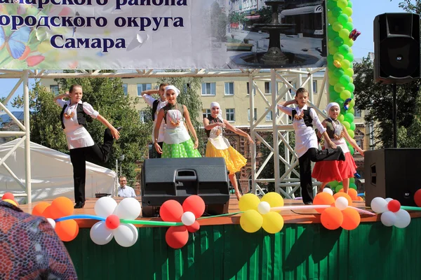 Samara, Rusia - 24 Agustus 2014: Penampilan musikal dari — Stok Foto