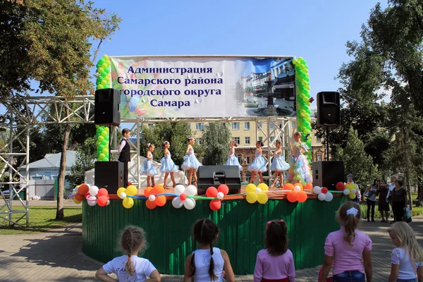 Samara, Rússia - 24 de agosto de 2014: a performance musical do — Fotografia de Stock