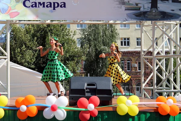 サマーラ, ロシア - 2014 年 8 月 24 日: ミュージカル パフォーマンス。Unkno — ストック写真