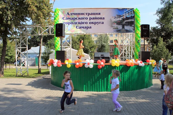 Samara, Rusya - 24 Ağustos 2014: müzikal performans. Unkno — Stok fotoğraf