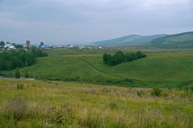 Irkutsk bölge. Tulun. Sibirya doğa.