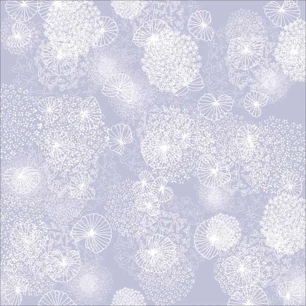 紫色の背景にきれいな白い花 — ストック写真