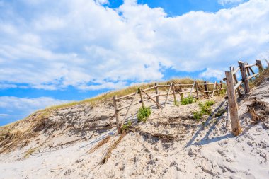 Leba, Baltık Denizi, Polonya 'da sahile giriş