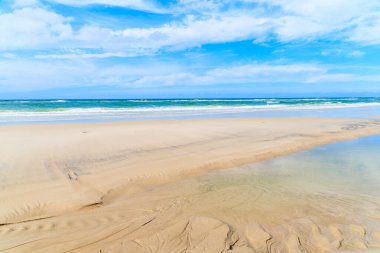 Almanya 'nın Sylt Adası' ndaki List köyü yakınlarındaki kumsalda.