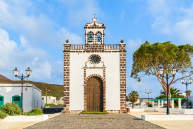 Güzel eski kilise Guatiza Köyü