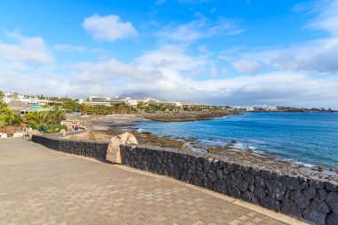 Playa Blanca tatil okyanus kıyısında mesire