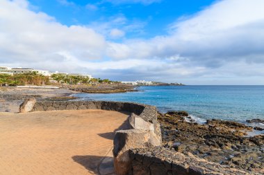 Playa Blanca tatil okyanus kıyısında mesire