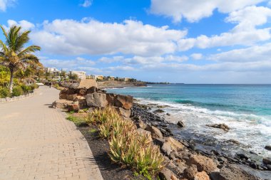 Playa Blanca tatil tatil beldesi okyanusta sahil mesire