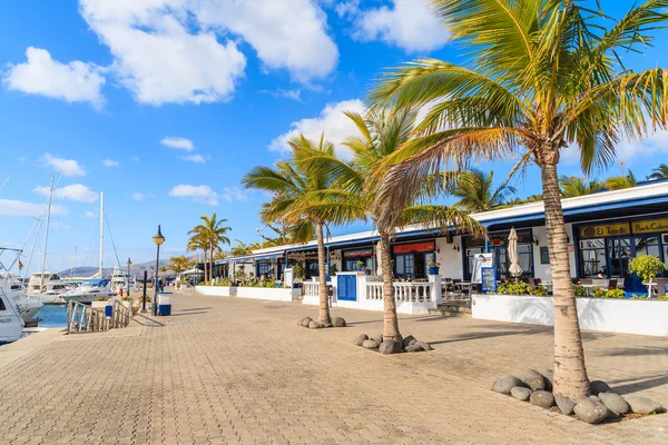 Restaurants and shops in Puerto Calero port