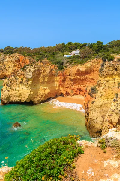 Cliff güzel plajda kayalar