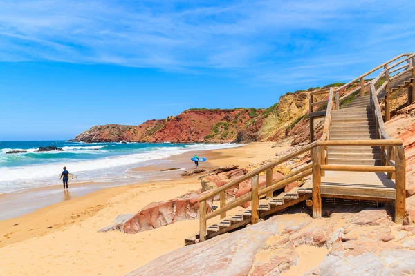 Διάβαση πεζών στην Praia κάνει Amado παραλία — Φωτογραφία Αρχείου