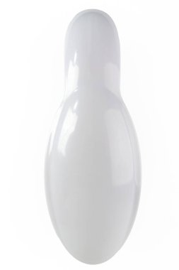 Mavi ve beyaz tarak. Saç bakımı. Hoş bakım.