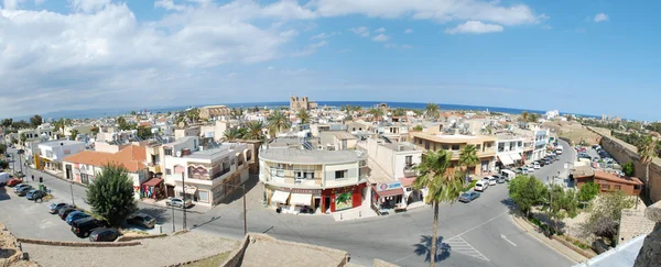 Famagusta gamle bypanorama – stockfoto