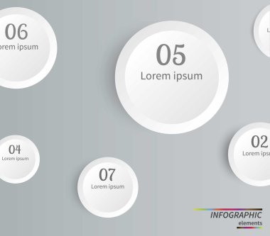 Vektör şablonu için döngüsü diyagramı, grafik, tanıtım ve grafik yuvarlak