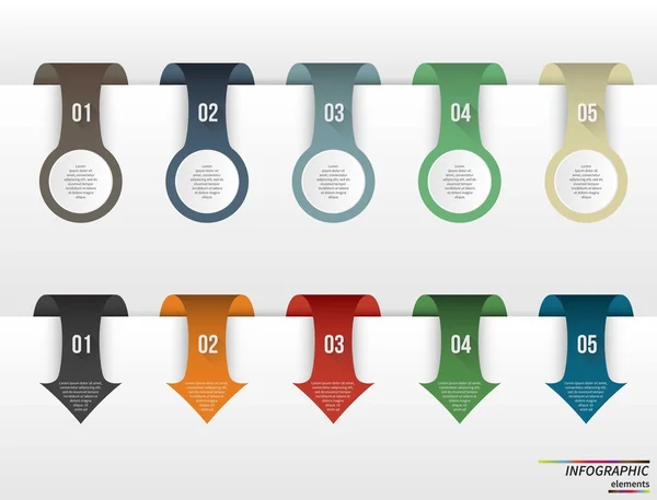 Infografik-Vorlage. Designkonzept für Präsentation, Runddiagramm oder Diagramm. Vektor eps10. — Stockvektor