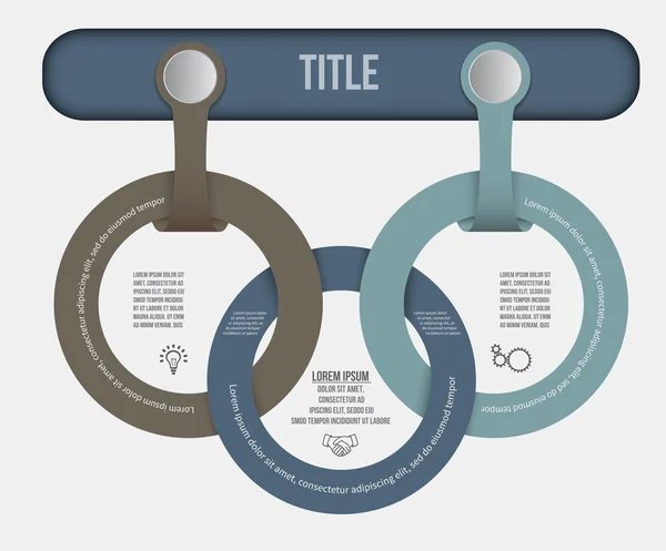 Plantilla de infografía vectorial. Concepto de negocio de diseño para presentación, gráfico y diagrama. Opciones, partes, pasos o procesos. EPS10 . — Archivo Imágenes Vectoriales