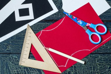 Şenlikli bir dekorasyon ceket Noel Baba şeklinde oluşturma