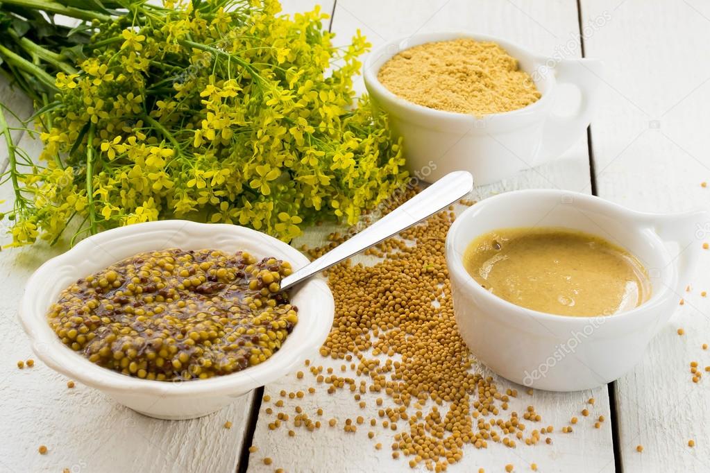 Different types of mustard 