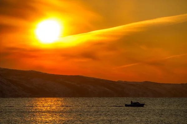 Puesta de sol de navegación — Foto de Stock