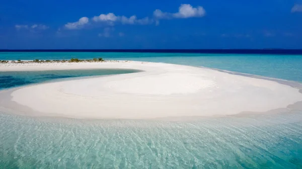 Islas Tropicales Atolones Disparando Desde Dron Aguas Turquesas Puras Del —  Fotos de Stock