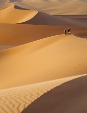 Gezginler ile sıcak çöl