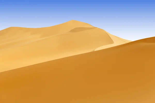 Dune di sabbia nel deserto — Foto Stock