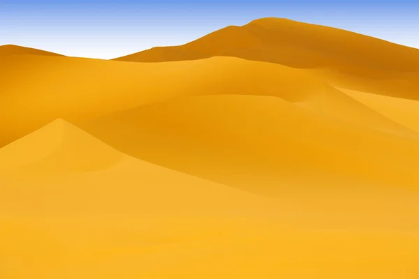 Dune di sabbia nel deserto — Foto Stock